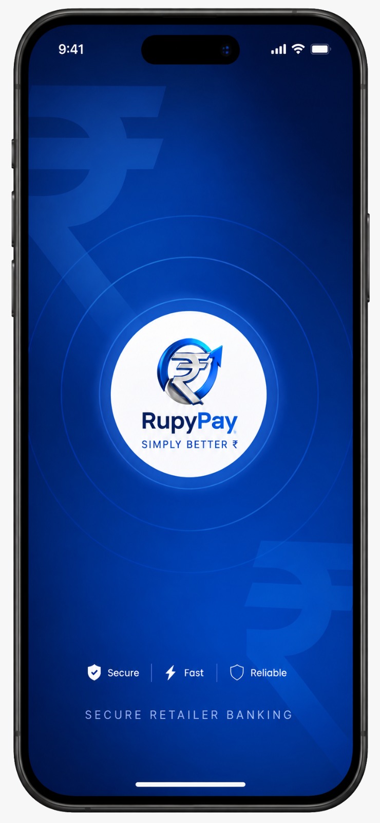 RupyPay splash branding screen